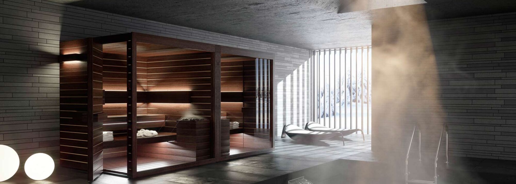 Sauna Interieur Bois Design Lumina Auroom